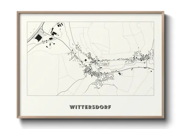 Une affiche de carte sur Wittersdorf