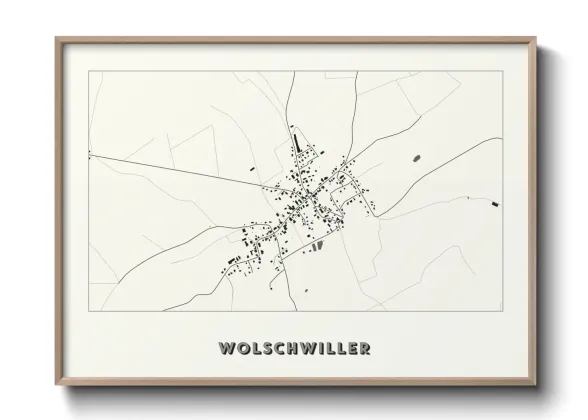 Une affiche de carte sur Wolschwiller