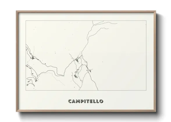 Une affiche de carte sur Campitello