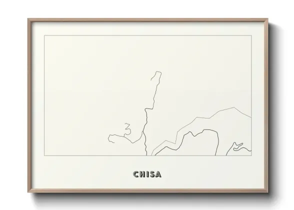 Une affiche de carte sur Chisa