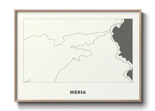 Une affiche de carte sur Meria