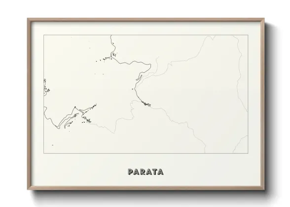 Une affiche de carte sur Parata
