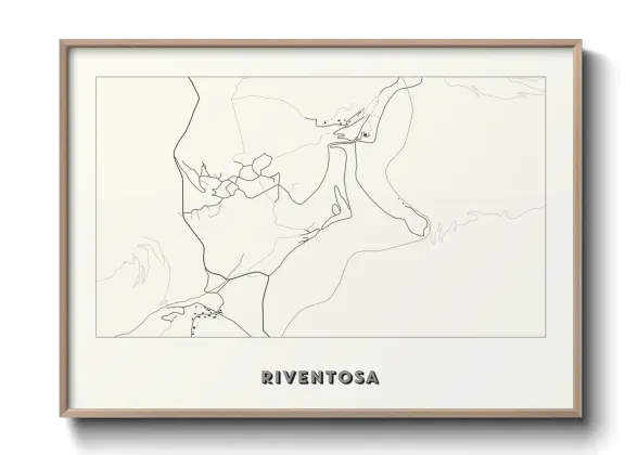 Une affiche de carte sur Riventosa