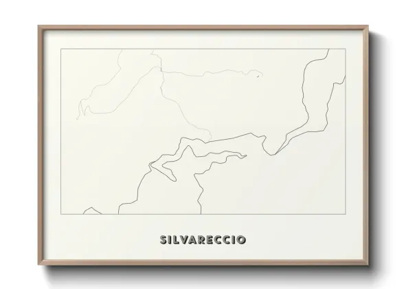 Une affiche de carte sur Silvareccio