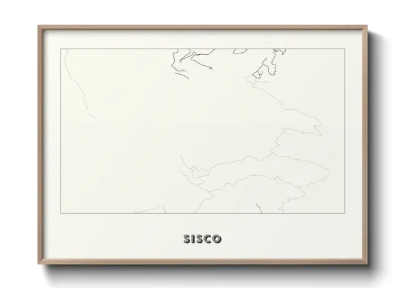 Une affiche de carte sur Sisco