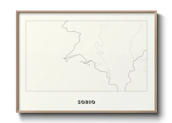 Une affiche de carte sur Sorio