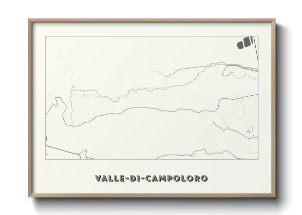 Une affiche de carte sur Valle-di-Campoloro