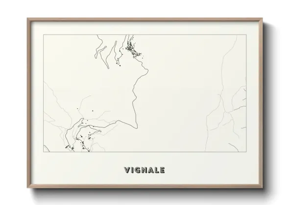 Une affiche de carte sur Vignale