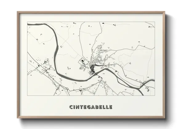 Une affiche de carte sur Cintegabelle