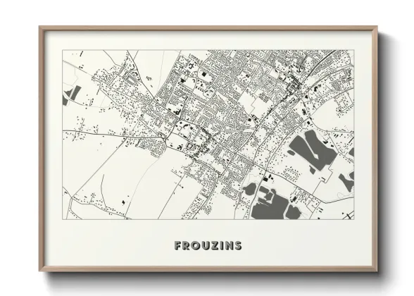 Une affiche de carte sur Frouzins