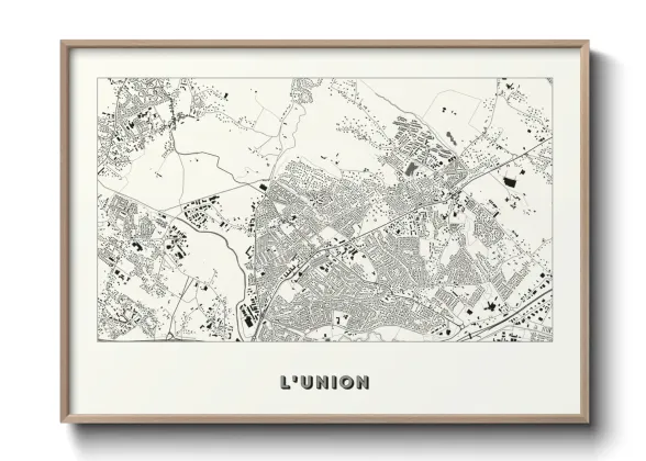 Une affiche de carte sur L'Union