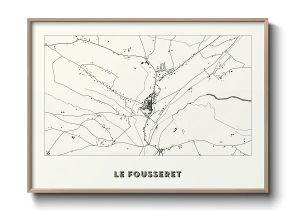 Une affiche de carte sur Le Fousseret