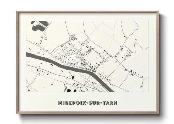 Une affiche de carte sur Mirepoix-sur-Tarn