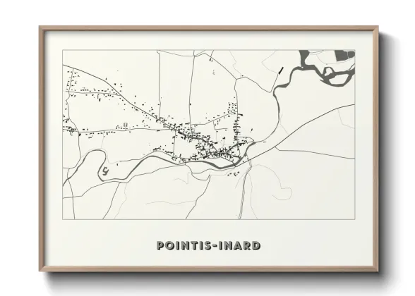 Une affiche de carte sur Pointis-Inard