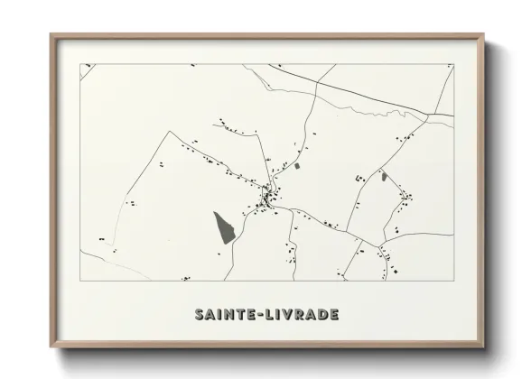 Une affiche de carte sur Sainte-Livrade