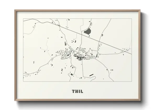 Une affiche de carte sur Thil