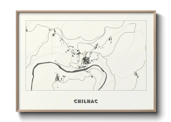 Une affiche de carte sur Chilhac