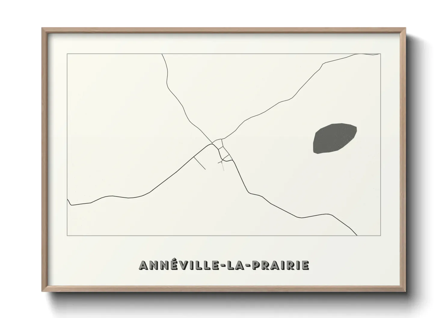 Un poster carteAnnéville-la-Prairie