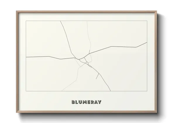 Une affiche de carte sur Blumeray