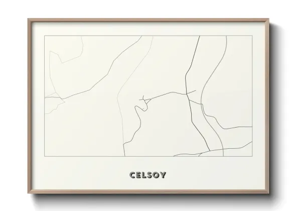 Une affiche de carte sur Celsoy