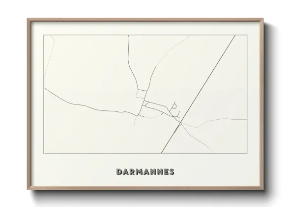 Une affiche de carte sur Darmannes