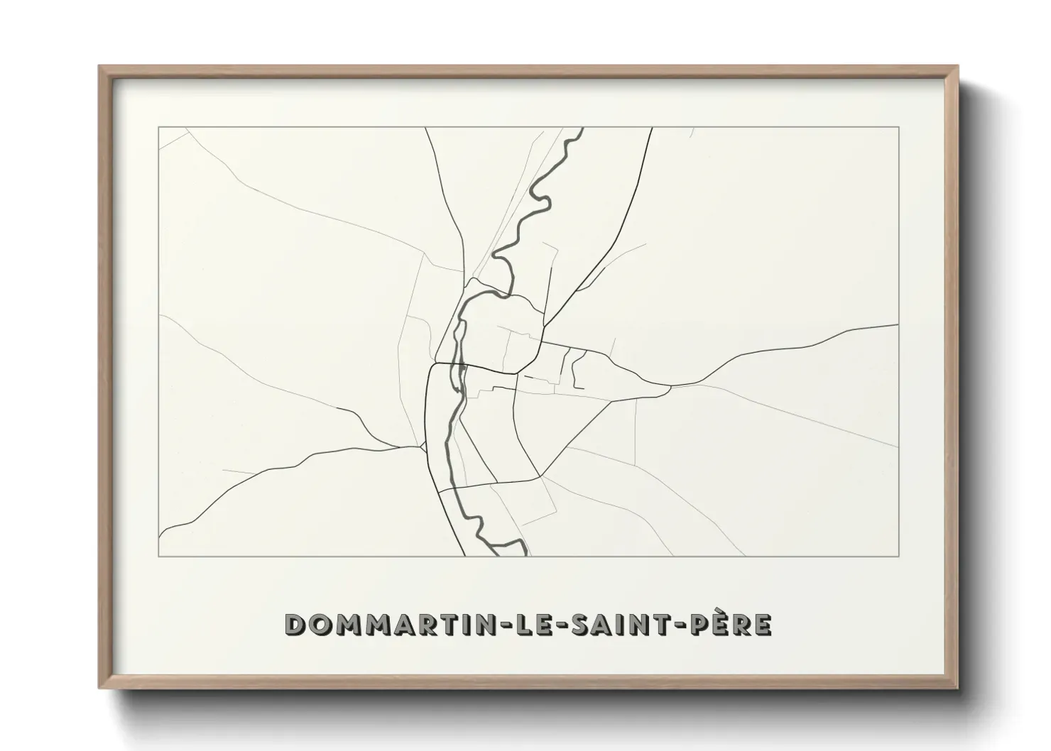 Un poster carteDommartin-le-Saint-Père