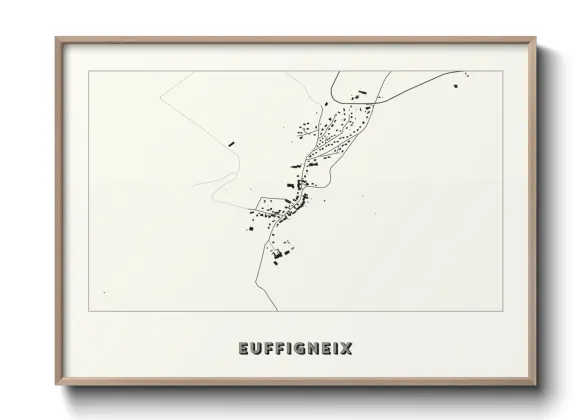 Une affiche de carte sur Euffigneix