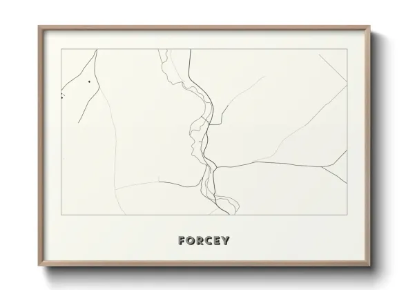 Une affiche de carte sur Forcey