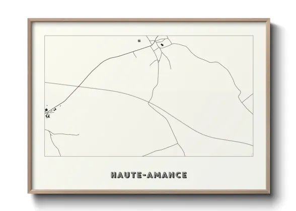 Une affiche de carte sur Haute-Amance