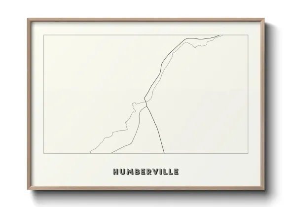 Une affiche de carte sur Humberville