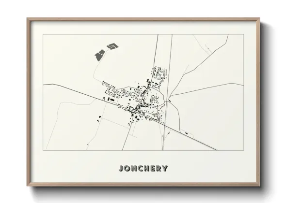 Une affiche de carte sur Jonchery