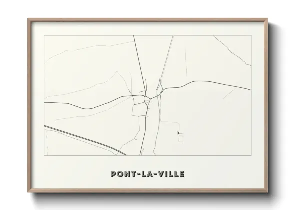 Une affiche de carte sur Pont-la-Ville