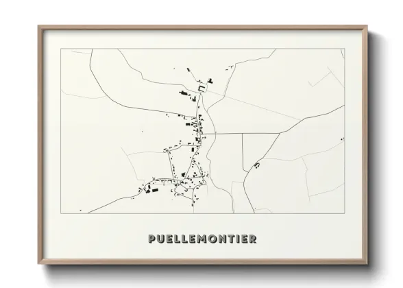 Une affiche de carte sur Puellemontier