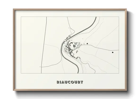 Une affiche de carte sur Riaucourt