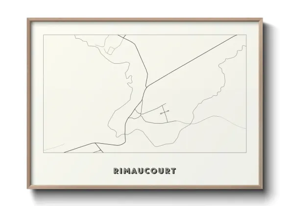 Une affiche de carte sur Rimaucourt