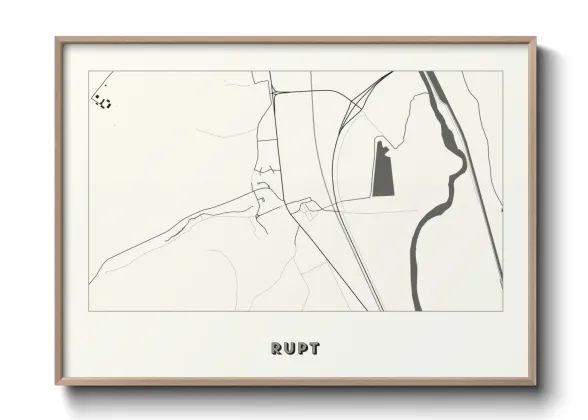 Une affiche de carte sur Rupt