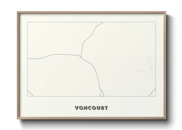 Une affiche de carte sur Voncourt