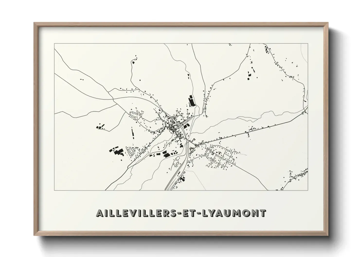 Un poster carteAillevillers-et-Lyaumont