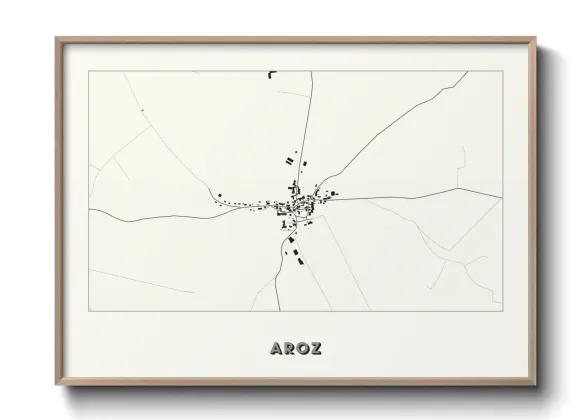 Une affiche de carte sur Aroz