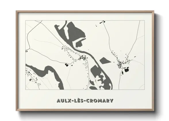 Une affiche de carte sur Aulx-lès-Cromary