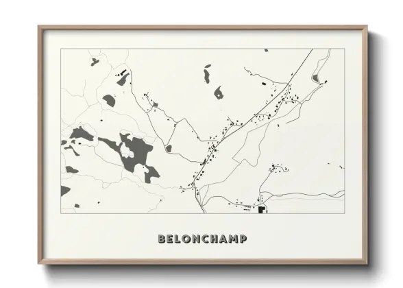 Une affiche de carte sur Belonchamp