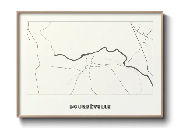 Une affiche de carte sur Bourbévelle