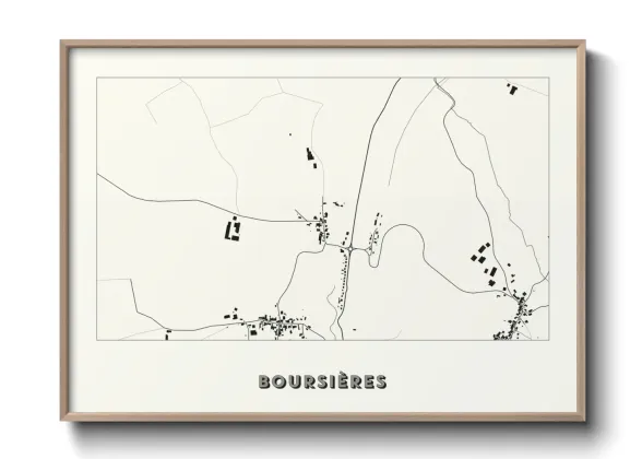 Une affiche de carte sur Boursières