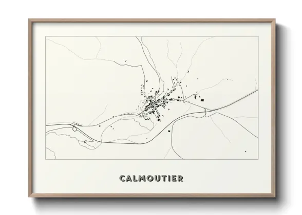 Une affiche de carte sur Calmoutier