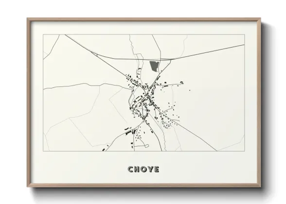 Une affiche de carte sur Choye