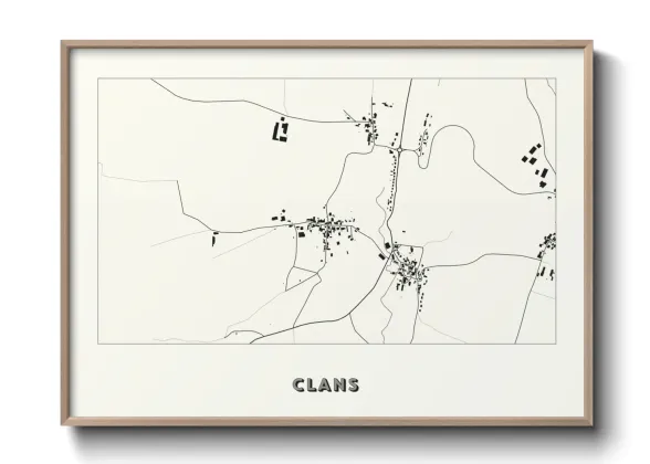 Une affiche de carte sur Clans