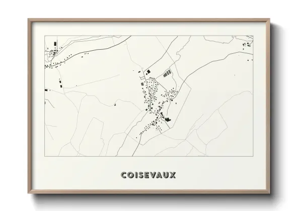 Une affiche de carte sur Coisevaux