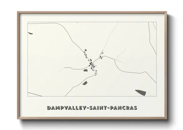 Une affiche de carte sur Dampvalley-Saint-Pancras