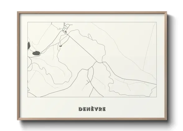 Une affiche de carte sur Denèvre
