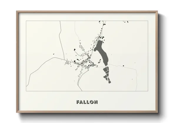 Une affiche de carte sur Fallon